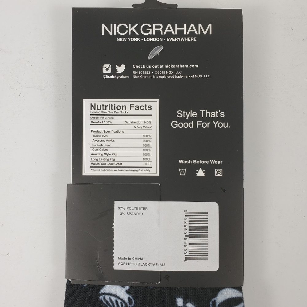 Nick Graham Modern Dress Socks Shoe Sizes 7-12 NWT - Picture 5 of 5